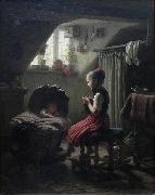 Little Housewife Johann Georg Meyer